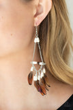 Paparazzi "Haute Hawk" White Earrings Paparazzi Jewelry