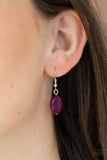 Paparazzi "Lay Down Your Charms" Purple Necklace & Earring Set Paparazzi Jewelry
