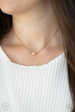 Paparazzi "Humble Heart" Rose Gold Choker Necklace & Earring Set Paparazzi Jewelry