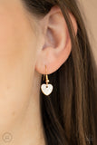 Paparazzi "Playing Heart To Get" Gold Choker Necklace & Earring Set Paparazzi Jewelry