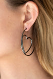 Paparazzi "Love at FIRST BRIGHT" Black Earrings Paparazzi Jewelry