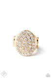 Paparazzi "Test Your LUXE" FASHION FIX Gold Ring Paparazzi Jewelry