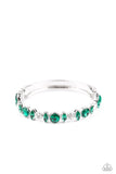 Paparazzi "BLING Them To Their Knees" Green Bracelet Paparazzi Jewelry