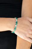 Paparazzi "BLING Them To Their Knees" Green Bracelet Paparazzi Jewelry