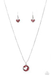 Paparazzi "Bare Your Heart" Red Necklace & Earring Set Paparazzi Jewelry