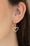 Paparazzi "Vintagely Valentine" Gold Necklace & Earring Set Paparazzi Jewelry