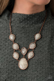 Paparazzi "Opulently Oracle"  FASHION FIX Copper Necklace & Earring Set Paparazzi Jewelry