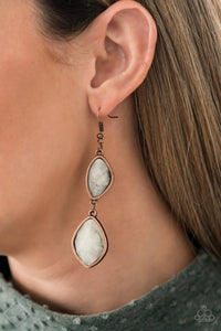 Paparazzi "The Oracle Has Spoken" FASHION FIX Copper Earrings Paparazzi Jewelry