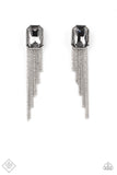 Paparazzi "Save for a REIGNy Day" FASHION FIX Silver Post Earrings Paparazzi Jewelry