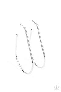 Paparazzi "City Curves" Silver Earrings Paparazzi Jewelry