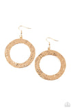 Paparazzi "Primal Meridian" Gold Earrings Paparazzi Jewelry