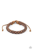 Paparazzi "Homespun Comfort" Brown Urban Mens Unisex Bracelet Paparazzi Jewelry