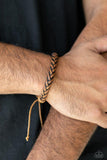 Paparazzi "Homespun Comfort" Brown Urban Mens Unisex Bracelet Paparazzi Jewelry