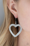 Paparazzi "Glisten to Your Heart" Silver Earrings Paparazzi Jewelry