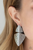 Paparazzi "Primal Factor" Silver Post Earrings Paparazzi Jewelry