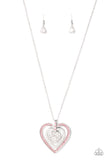 Paparazzi "Bless Your Heart" Pink Necklace & Earring Set Paparazzi Jewelry