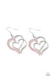 Paparazzi "Double the Heartache" Pink Earrings Paparazzi Jewelry