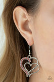 Paparazzi "Double the Heartache" Pink Earrings Paparazzi Jewelry