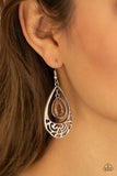 Paparazzi "DEW You Feel Me?" Brown Earrings Paparazzi Jewelry