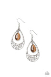Paparazzi "DEW You Feel Me?" Brown Earrings Paparazzi Jewelry