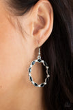 Paparazzi "Crystal Circlets" Black Earrings Paparazzi Jewelry