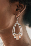 Paparazzi "Look Into My Crystal Ball" FASHION FIX Orange Earrings Paparazzi Jewelry
