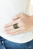 Paparazzi "Frilled To Be Here" Brass Ring Paparazzi Jewelry