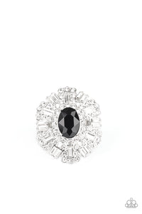 Paparazzi "Iceberg Ahead" Black Ring Paparazzi Jewelry