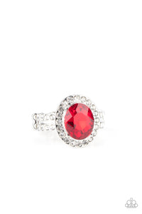 Paparazzi "Unstoppable Sparkle" Red Ring Paparazzi Jewelry