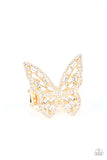 Paparazzi "Flauntable Flutter" Gold Ring Paparazzi Jewelry