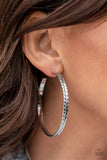 Paparazzi "Tread All About It" FASHION FIX Silver Earrings Paparazzi Jewelry