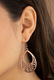 Paparazzi "Stylish Serpentine" Copper Earrings Paparazzi Jewelry