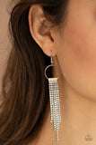 Paparazzi "Tapered Twinkle" White Earrings Paparazzi Jewelry