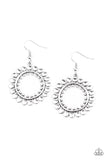 Paparazzi "Radiating Radiance" Silver Earrings Paparazzi Jewelry