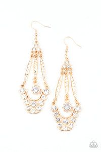 Paparazzi "High-Ranking Radiance" Gold Earrings Paparazzi Jewelry