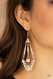 Paparazzi "High-Ranking Radiance" Gold Earrings Paparazzi Jewelry