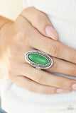 Paparazzi "Primal Instincts" Green Ring Paparazzi Jewelry