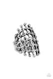 Paparazzi "Fiercely Flashy" Silver Ring Paparazzi Jewelry