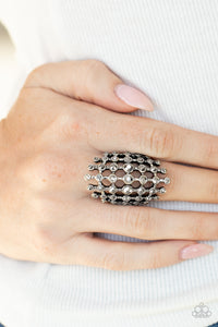 Paparazzi "Fiercely Flashy" Silver Ring Paparazzi Jewelry