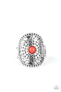 Paparazzi "Mojave Rays" Red Ring Paparazzi Jewelry