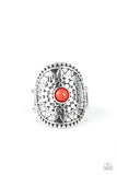 Paparazzi "Mojave Rays" Red Ring Paparazzi Jewelry