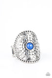 Paparazzi "Mojave Rays" Blue Ring Paparazzi Jewelry