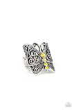 Paparazzi "Butterfly Bling" Yellow Ring Paparazzi Jewelry