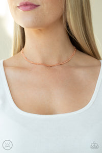 Paparazzi "Need I Slay More" Copper Choker Necklace & Earring Set Paparazzi Jewelry