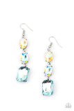 Paparazzi "Dripping in Melodrama" Blue OIL SPILL Earrings Paparazzi Jewelry