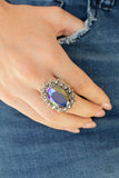 Paparazzi "Bling Of All Bling" Blue Multi OIL SPILL Ring Paparazzi Jewelry