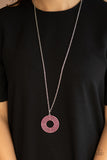 Paparazzi "High Value Target" Pink Necklace & Earring Set Paparazzi Jewelry