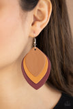 Paparazzi "Light As A Leather" Red Earrings Paparazzi Jewelry