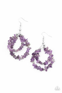 Paparazzi "Canyon Rock Art" Purple Earrings Paparazzi Jewelry