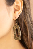 Paparazzi "Primal Elements" Brass Earrings Paparazzi Jewelry